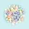 Star Shape Pearl Finish Beads